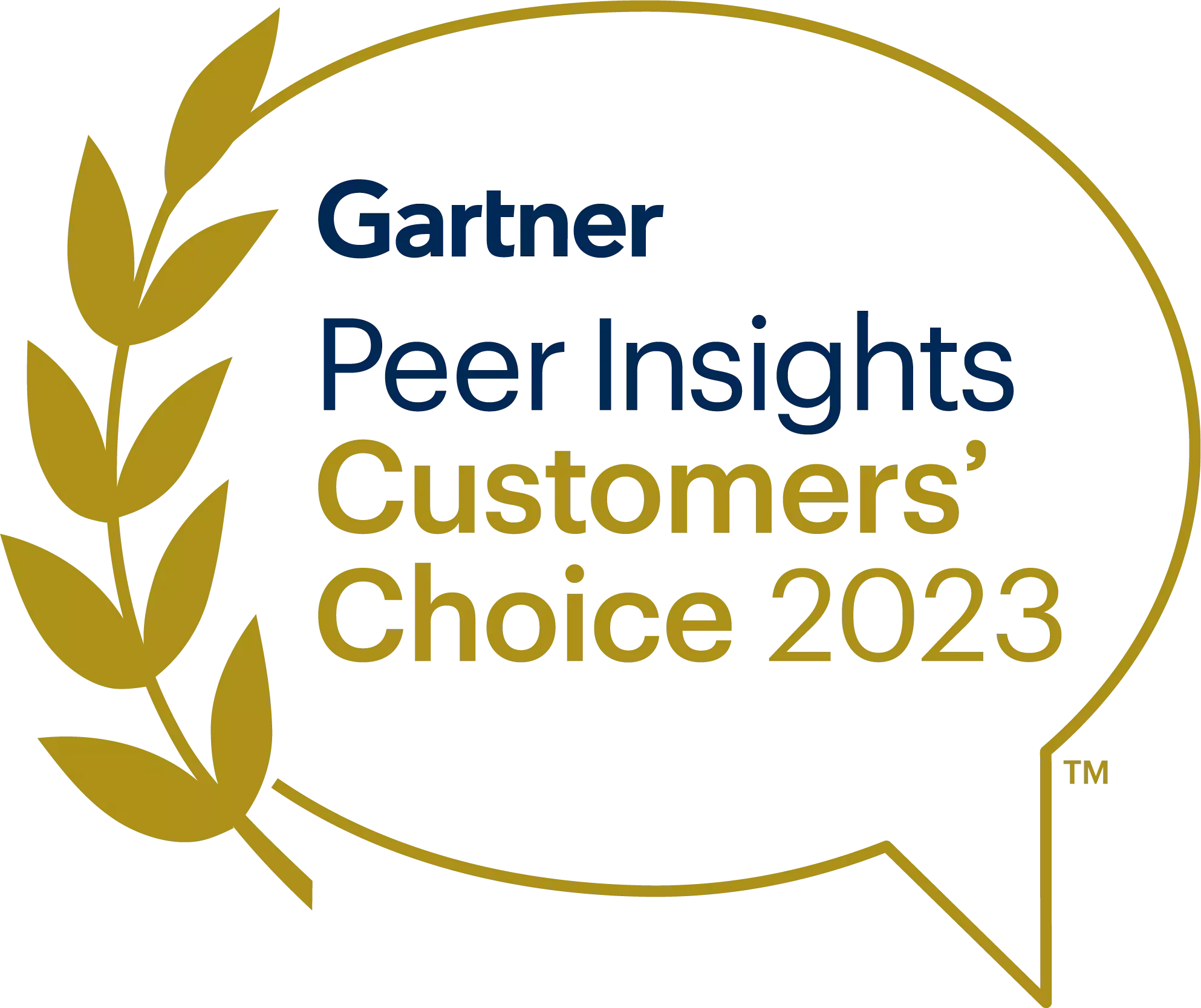 Badge Gartner Choix clients 2023