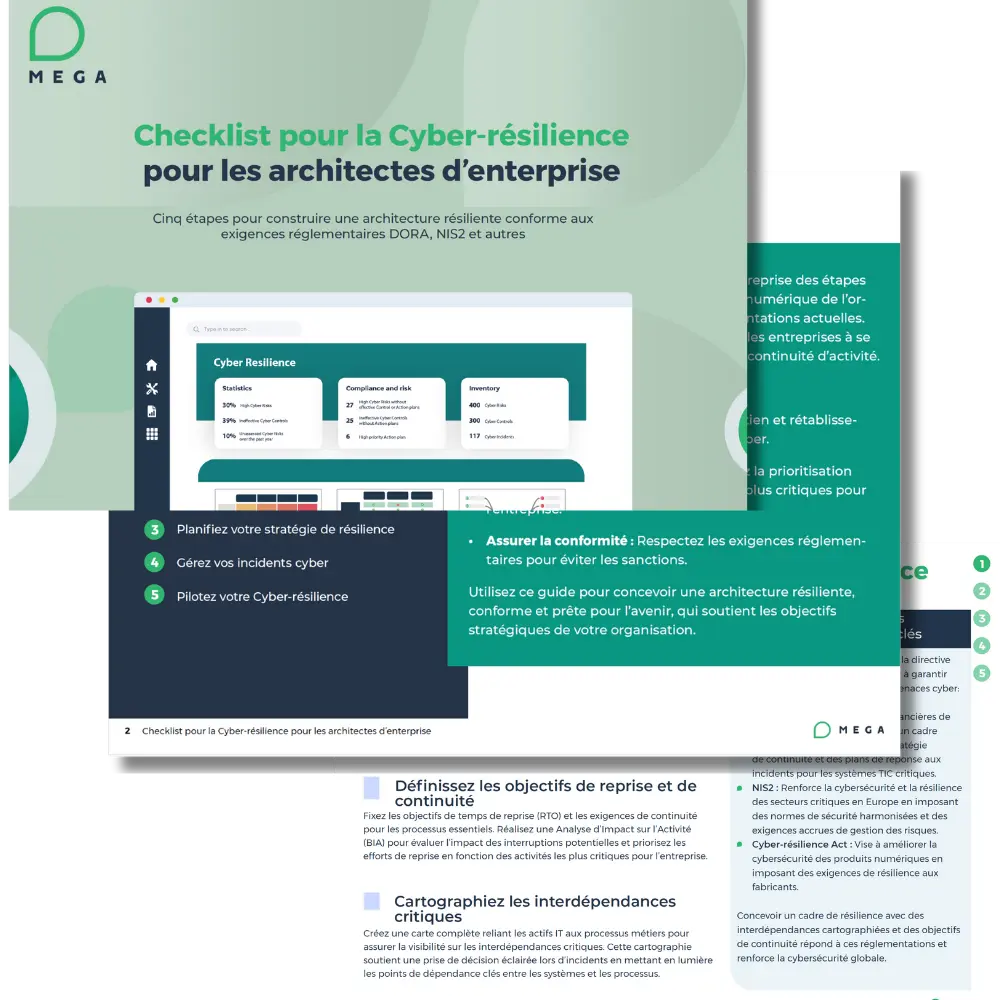 Cyber-résilience checklist pour architectes d'entreprise