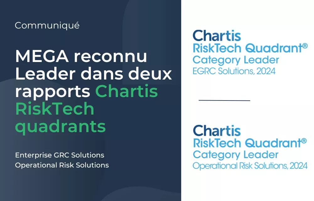 MEGA reconnu Leader dans deux rapports Chartis RiskTech quadrants